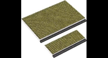 Scanpart CleanAir Plus actief koolstoffilter - Geschikt voor Bosch DWZ1AF1B6 - 11042136 - 17005388 - 363 x 250 x 24 mm (voor) - 338 x 135 x 20 mm (bodem) - 2 stuks - Alternatief