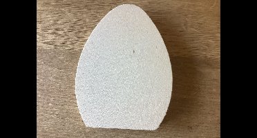 Flat wooden egg, 12x9x1,5cm
