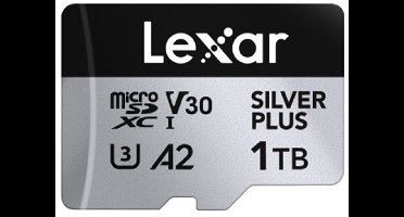 Lexar microSDXC Silver Plus UHS-I 1TB - Lezen 205MB/s, Schrijven 150MB/s - V30