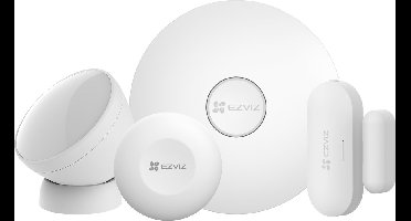 Ezviz Sensor Kit - Slimme Beveiligingsset met Bewegingssensor & Deur/Raam Sensor - Matter & Apple HomeKit Compatibel - Integratie met EZVIZ Camera's - Draadloze Installatie & Lange Batterijduur