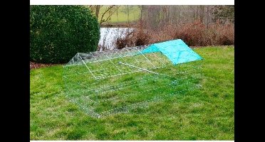 Buitenverblijf voor knaagdieren - KERBL - Anti-ontsnapping - 180 x 90 x 75 cm