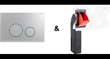 RAYBRO Cortado 25 Pack (Cortado 25 en RAYBRO Toiletblokhouder) - voor Geberit Delta inbouwreservoir (UP100) - Geberit Sigma (UP320 en UP300) - Rapotec - REZI, Kronenbach - JomoTech.