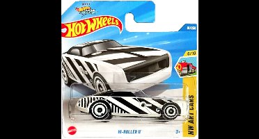 HOT WHEELS HI-ROLLER II BLACK/ WHITE 61/250 HW ART CARS 6/10