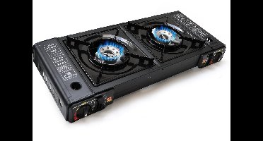 Eurocatch 2 pits Kooktoestel op Gas - Gas Stove - Camping Kooktoestel - Gaspit - Gasfornuis - Gasstel - Cooker