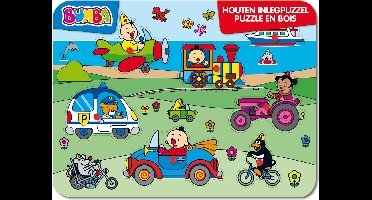 Bumba puzzel - houten inlegpuzzel - voertuigen