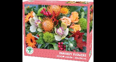Mr. Broccoli Puzzel 1000 Stukjes Volwassenen - Fantasy Flowers - Legpuzzel Bloemen Boeket - FSC® - 68 x 48 cm