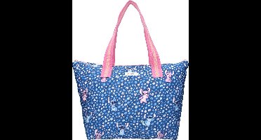 Lilo & Stitch Famous Floral Shopper - Blauw - Stich & Angel