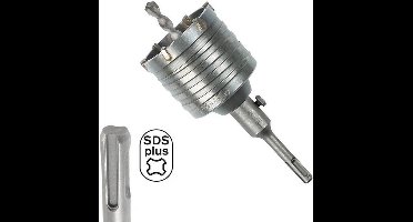 Höfftech gatenzaag 80 mm - SDS+ dozenboor - kroonboor voor steen beton gips