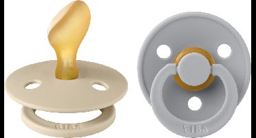 BIBS - Colour Fopspeen - Anatomisch - Maat 2 - Vanilla/Cloud - Duopack