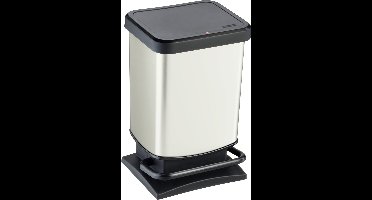 Rotho Paso pedaalemmer - prullenbak 20L - BPA vrij - wit metallic