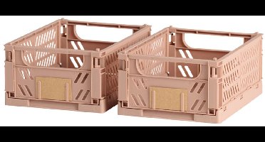 Set van opstapelbare opbergboxen Zand 3,3 L