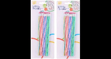 Topwrite Buigbare potloden - 14 stuks - potlood met gum - tekenen