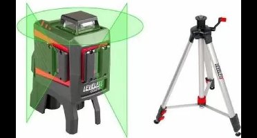 Levelfix Groene Kruislijnlaser - CCL210G - Met Statief
