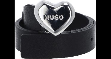 HUGO Leren Riem Serce Sz30 Leather Belt W85 Black Zwart