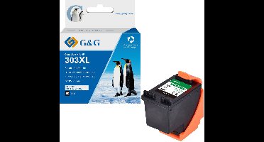 G&G 303 XL Inktcartridge Geschikt voor HP 303 303XL -Zwart - Hoge Capaciteit