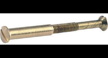 Patentbout met huls (2st) M4 38x22mm messing ongelakt
