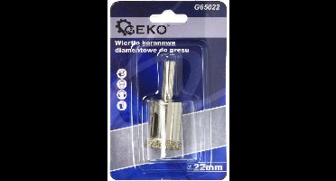 GEKO Diamantboor voor tegels - 22mm - Set van 3 - Voor nat boren