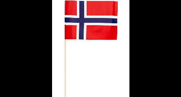 40 Papieren zwaai vlaggen 20 x 30 centimter Noorwegen