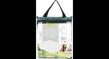 Pro Garden Lounge set hoes - donker groen - kunststof - 300 x 200 x 80 cm - waterafstotend - met rits