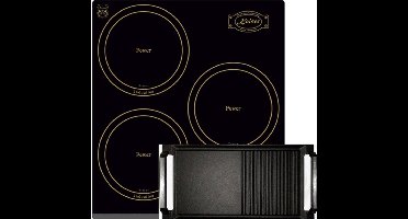 Kaiser inductiekookplaat KCT 4795 FI AD+Grillplaat, inbouwkookplaat, KCT 4795 FI AD, 3 kookzones, 45 cm