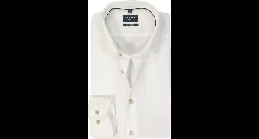 OLYMP modern fit overhemd - popeline - beige - Strijkvrij - Boordmaat: 40