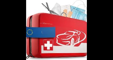 Zylo® Ehbo Reisset - Reisset - EHBO - Set 43 Stuks - 25x15x7cm - Rood