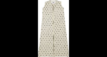 Meyco Baby Sweet Heart baby zomerslaapzak - soft sand/black - 60cm - 0.3 TOG