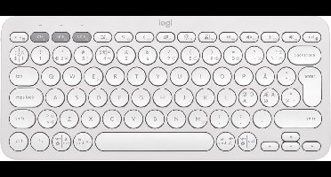 Logitech Pebble Keys 2 K380s - Draadloos Toetsenbord - Bluetooth - Qwerty - White