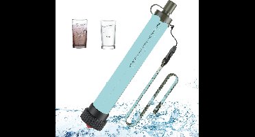 Buiten Waterfilter Survival en Waterzuiveringsapparaat - Waterfles met Waterfiltersysteem voor Outdoor en Noodpakket Thuis - Zuiver Drinkwater - 2000 Liter