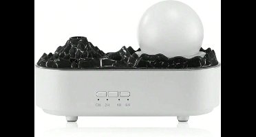 S&E Flame Aromatherapie Kristal Luchtbevochtiger – Sfeervolle Aroma Diffuser met Zware Nevel voor Winterse Droogte