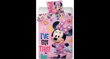 Disney - Minnie Mouse - Dekbedovertrek - 140x200 Cm - Eenpersoons - Microvezel