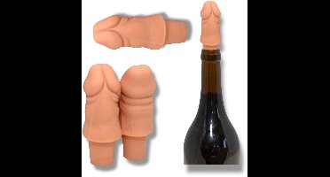 Grappige Penis Fles Stop – Wijn Afsluiter Ondeugend Design – Perfect voor Vrijgezellenfeesten & Cadeaus - 1 Stuk