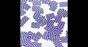 150 stuks Tafel confetti papier Frysland / Pompeblad - Hapjes Cocktail Tapas Zomer Terras EK WK Voetbal Decoratie Tafelconfetti