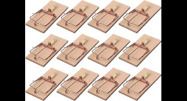 Nature Rattenval - 12x stuks - 17 cm - rattenklemmen - ongediertebestrijding