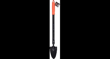 BLACK+DECKER Tuin Troffel - Puntige Kop - Telescopische Steel 77 - 105 CM - Hittebestendig - Zwart