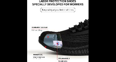 JMKA Veiligheidsschoenen- werkschoenen- werkschoenen heren - werkschoenen dames - veiligheidsschoenen dames- ANTI-SLIP - veiligheidsschoenen heren- maat 48