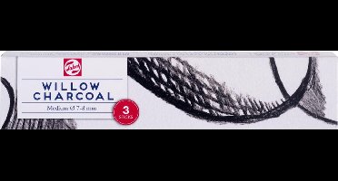 Talens Medium Houtskool 3 Staafjes