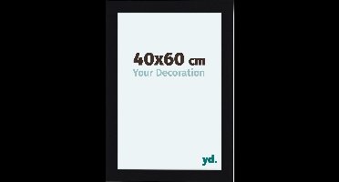Your Decoration - Fotolijst 40x60 cm - MDF - Zwart Hoogglans - Como