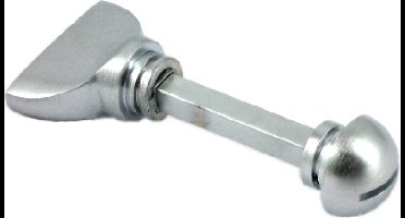 WC-olive los 7mm halve maan chroom mat