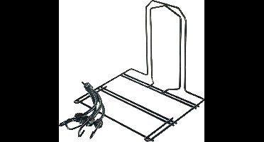 Bagagedrager verbreder Steco 31 x 27 cm - zwart