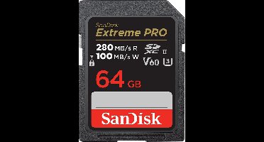 SANDISK Pro SD-Kaart 64GB V60 UHS-II 280/100MB/s