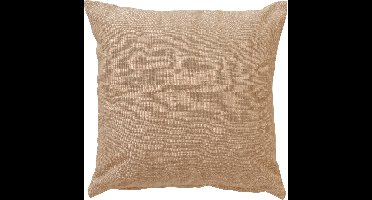 Dutch Decor NATURA - kussenhoes 45x45 cm - 100% biologisch katoen - Tobacco Brown - bruin - met rits - zonder binnenkussen