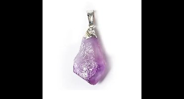 Amethist ruw edelsteenhanger