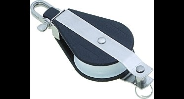 Seilflechter - Kunststof Éénschijfs Blok - D-sluiting - Hondsvot - 12mm - Maat: Default