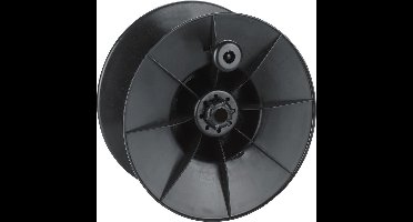 ZoneGuard Haspel Trommel los - Uiterst stabiele kunststoffen trommel (uitwisselbaar) met blokkeringspal - Geschikt voor 600 meter lint (10 mm) of 1000 meter nylon draad - Kunststof - Zwart