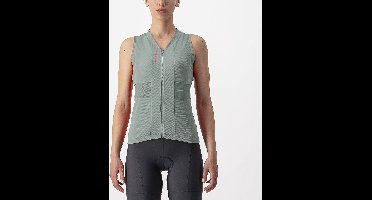 Castelli Anima 4 Sleeveless - Defender Green/Persian Red