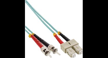 SC - ST Duplex Optical Fiber Patch kabel - Multi Mode OM3 - 3 meter