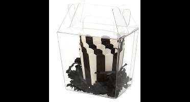 Plastic Doosjes voor Takeout 8,7x6,4x7,9cm (25 stuks)