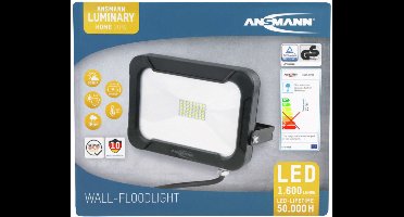 Ansmann wfl1600 20w/1600lm luminary led-wandspot