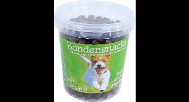 Boony hondensnoepjes semi moist rolls lam/rijst, emmer a 500 gram